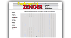 Desktop Screenshot of fachmarkt-zenger.de